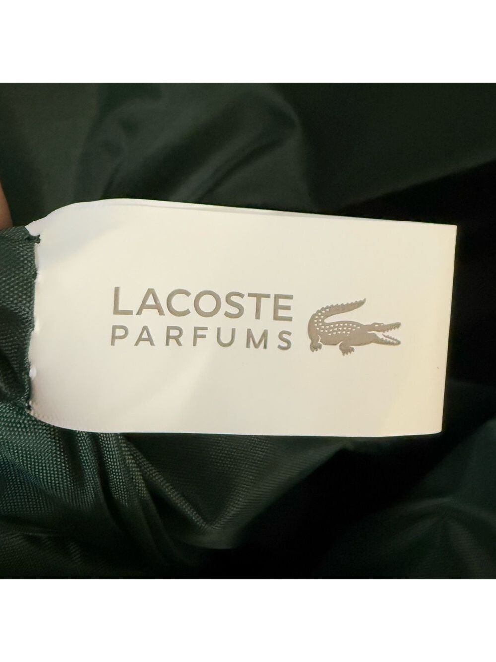 Lacoste Parfums Men's Drawstring Backpack Green Authentic New - Picture 12 of 15